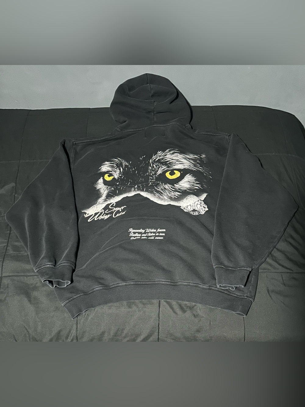 Darc Sport Black Hoodie with Yellow Eye Graphic